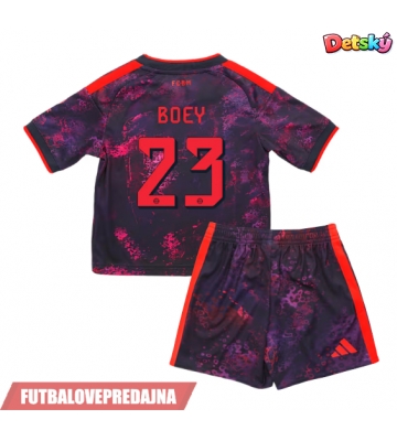 Lacne Dětský Futbalové dres Bayern Munich Sacha Boey #23 2026-27 Krátky Rukáv - Tretina (+ trenírky)